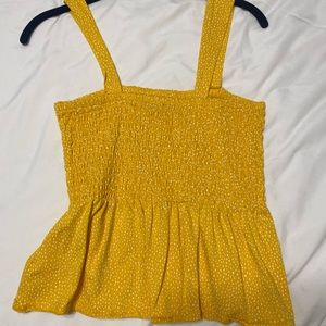 Yellow fitted top